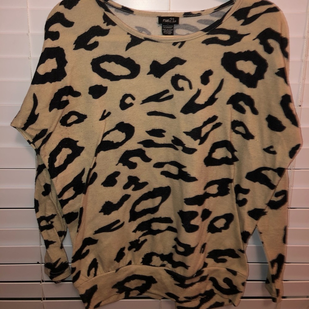 Cheetah print sweater